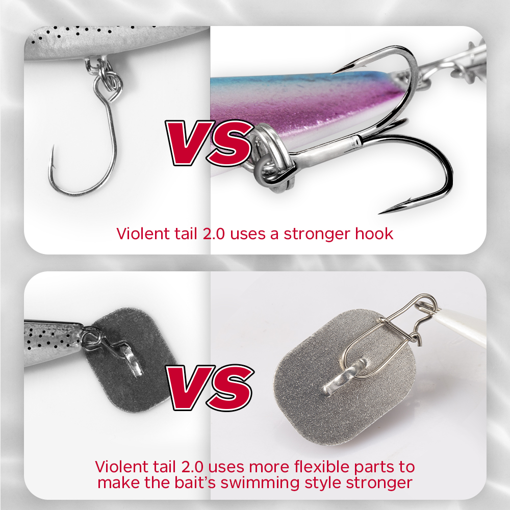 Hunthouse Violent Tail 2.0 طعم - مراجعة Fishing Lure Spinnerbait وسعره