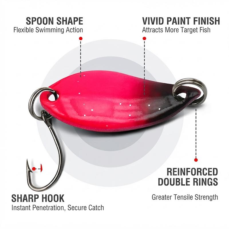 2.5 جرام طعوم صيد السمك على شك - مراجعة Fishing Lure Spoon وسعره
