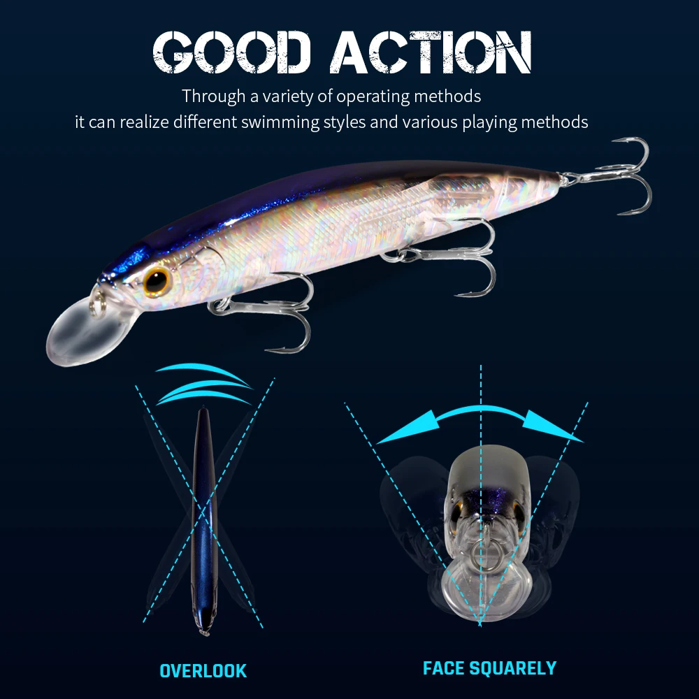 GOBAIT العائمة أسماك 14 سنتيمت - مراجعة Fishing Lure Jerkbait وسعره